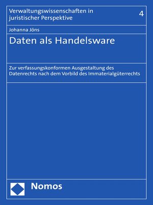 cover image of Daten als Handelsware